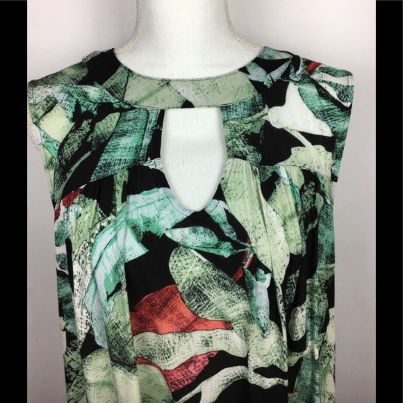 LC Lauren Conrad Floral Tunic Size XL - Picture 2 of 5